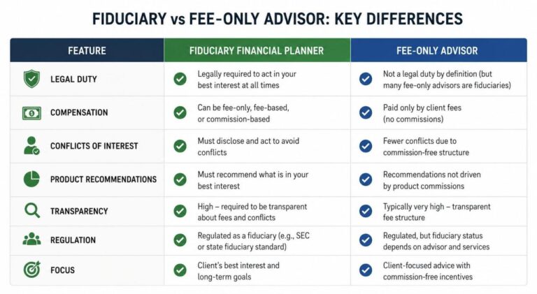 Fiduciary Financial Planner vs Fee-Only Advisor: What’s the Difference ...